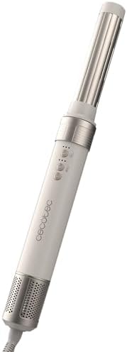 Cecotec Spazzola ad Aria Calda Cermiccare 12In1 Airglam Champagne 1400W Velocità, Temperatura, Ceramica