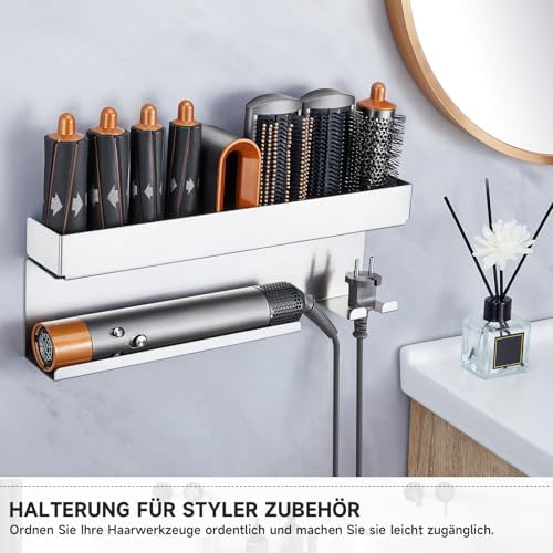  YYBO Adhesive Wall Dryer Holder per Bagno e Camera da Letto (Silver)
| YYBO Supporto Viscoloso per Attrezzature Capelli