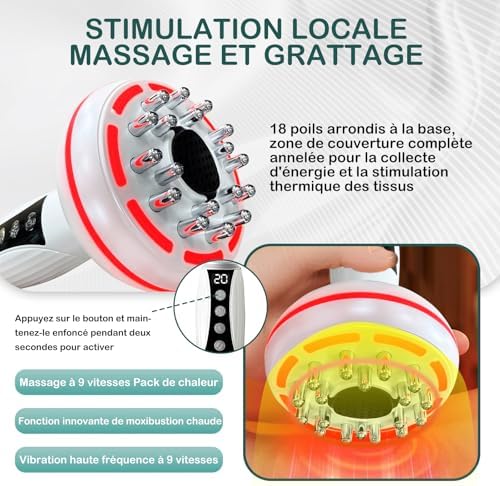  Anti-cellulite massager 9 livelli per uso domestico efficace nell'affrontare la cellulite
| Dispositivo Gua Sha 9 livel