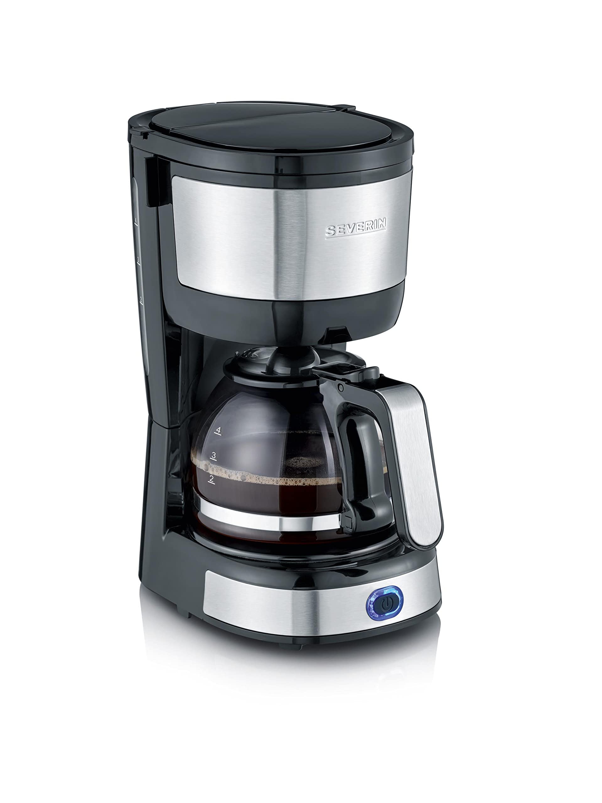  Severin KA 4808 Caffè e Tisane Maker con Filtri Rinovabili e Placa Riscaldata, 0.5 Litri, Socket Schuko, Disegno Compat